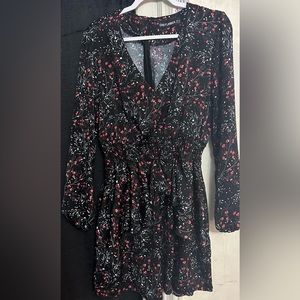 Disturbia Rosetears Frill Peplum Mini Dress